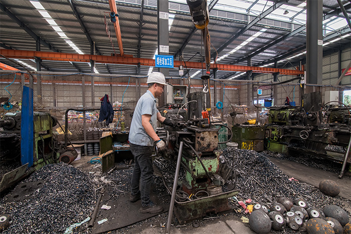 乐清网架配件-螺栓球加工车间